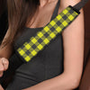 Yellow Plaid Seat Belt Cover-grizzshop