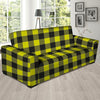 Yellow Plaid Sofa Cover-grizzshop