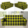 Yellow Plaid Sofa Cover-grizzshop