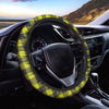 Yellow Plaid Steering Wheel Cover-grizzshop