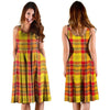 Yellow Plaid Tartan Dress-grizzshop