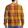 Yellow Plaid Tartan Men's Sweatshirt-grizzshop
