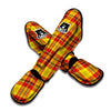 Yellow Plaid Tartan Muay Thai Shin Guard-grizzshop