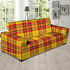 Yellow Plaid Tartan Sofa Cover-grizzshop