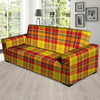 Yellow Plaid Tartan Sofa Cover-grizzshop