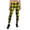 Yellow Plaid Women's Leggings-grizzshop