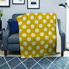 Yellow Polka Dot Blanket-grizzshop