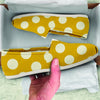 Yellow Polka Dot Canvas Shoes-grizzshop