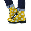 Yellow Polka Dot Men's Boots-grizzshop