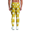 Yellow Polka Dot Men's Leggings-grizzshop