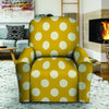 Yellow Polka Dot Recliner Cover-grizzshop