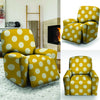 Yellow Polka Dot Recliner Cover-grizzshop