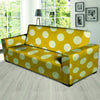 Yellow Polka Dot Sofa Cover-grizzshop