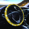 Yellow Polka Dot Steering Wheel Cover-grizzshop