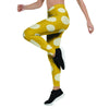 Yellow Polka Dot Women's Leggings-grizzshop