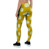 Yellow Polka Dot Women's Leggings-grizzshop