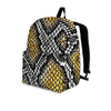 Yellow Snakeskin print Backpack-grizzshop
