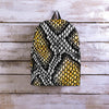 Yellow Snakeskin print Backpack-grizzshop