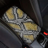 Yellow Snakeskin print Car Console Cover-grizzshop