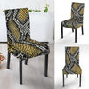 Yellow Snakeskin print Chair Cover-grizzshop