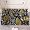 Yellow Snakeskin print Door Mat-grizzshop