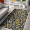 Yellow Snakeskin print Floor Mat-grizzshop