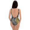 Yellow Snakeskin print One Piece Swimsuite-grizzshop