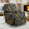 Yellow Snakeskin print Recliner Cover-grizzshop