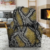 Yellow Snakeskin print Recliner Cover-grizzshop