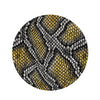 Yellow Snakeskin print Round Rug-grizzshop