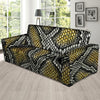 Yellow Snakeskin print Sofa Cover-grizzshop