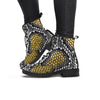 Yellow Snakeskin print Women's Boots-grizzshop