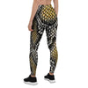 Yellow Snakeskin print Women's Leggings-grizzshop