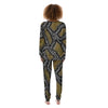 Yellow Snakeskin print Women's Pajamas-grizzshop