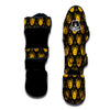 Yellow Spider Psychedelic Melt Print Pattern Muay Thai Shin Guards-grizzshop