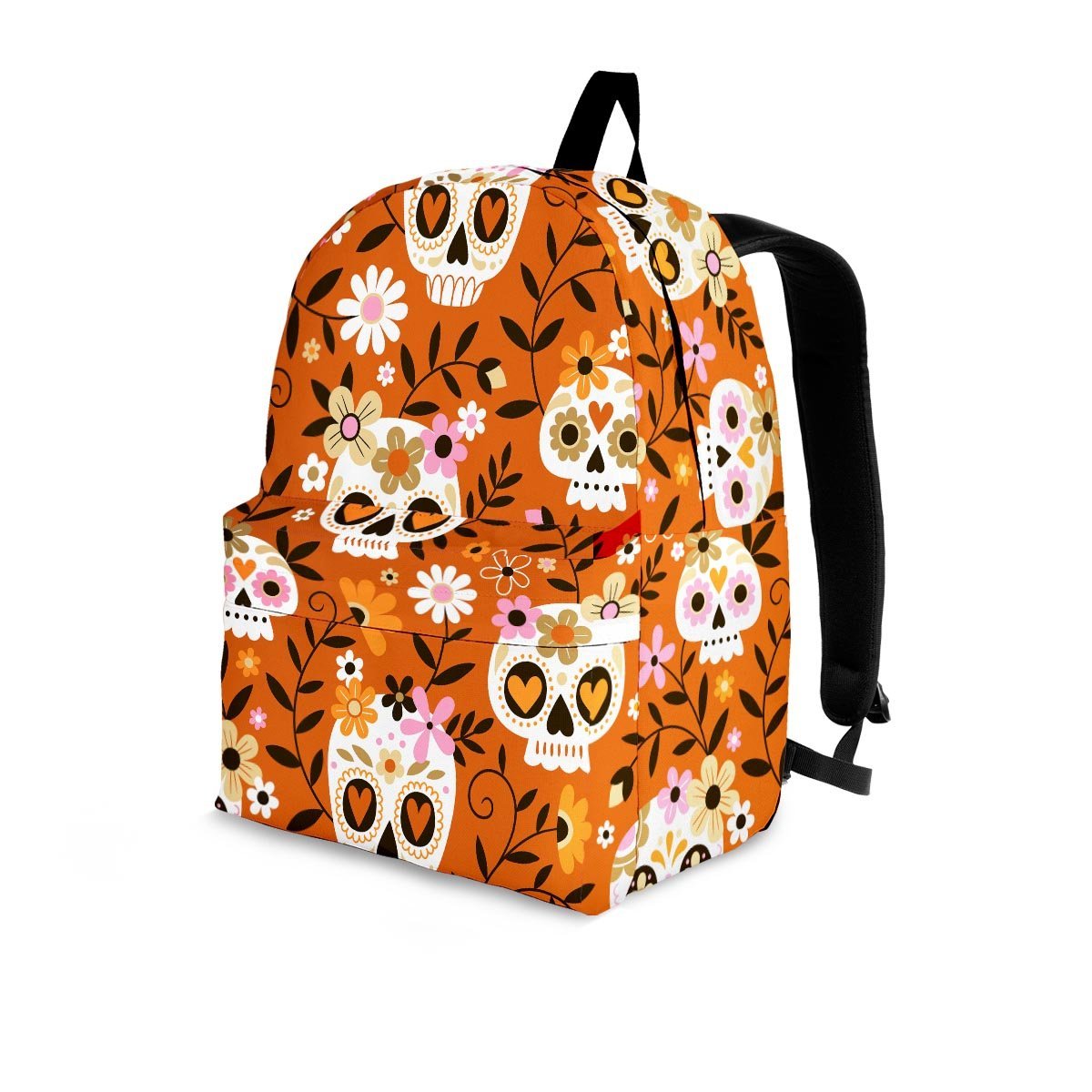 Yellow Sugar Skull Backpack-grizzshop