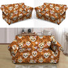 Yellow Sugar Skull Loveseat Cover-grizzshop