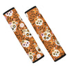 Yellow Sugar Skull Seat Belt Cover-grizzshop