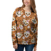 Yellow Sugar Skull Women's Sweatshirt-grizzshop