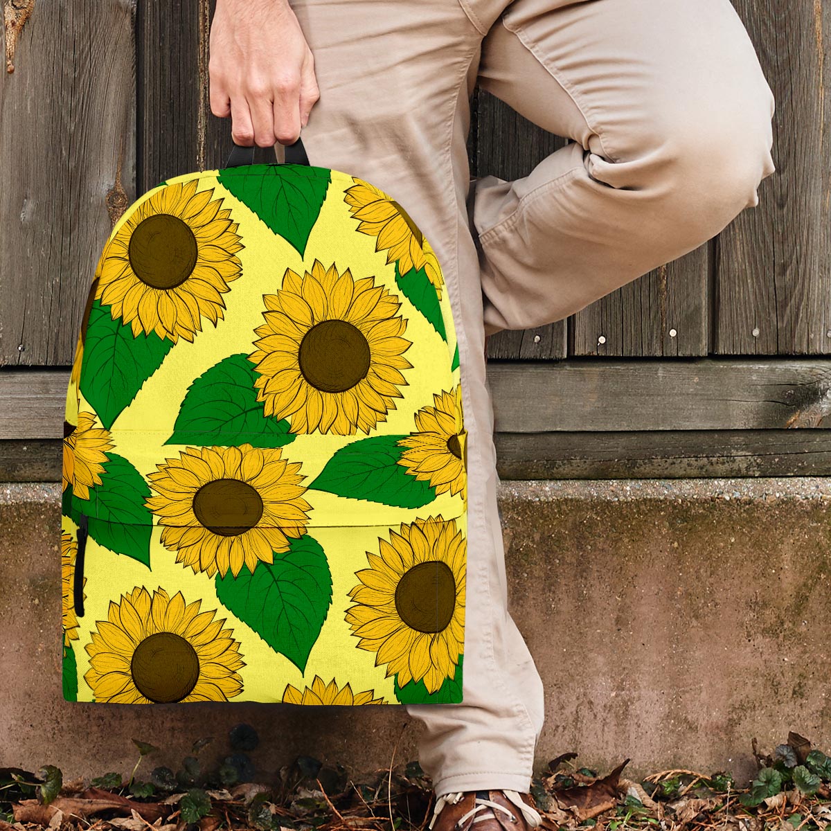 Yellow Sunflower Backpack-grizzshop