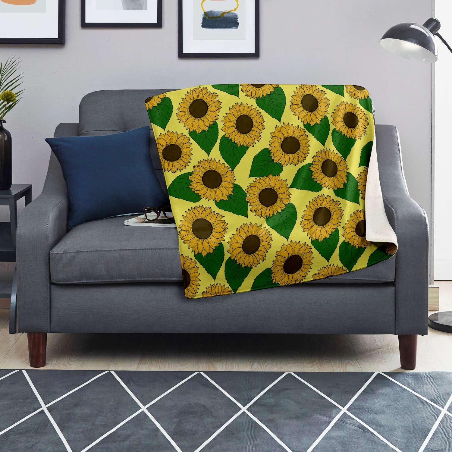 Yellow Sunflower Blanket-grizzshop