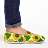 Yellow Sunflower Canvas Shoes-grizzshop