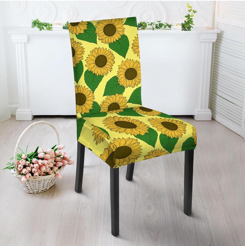 Yellow Sunflower Chair Cover-grizzshop