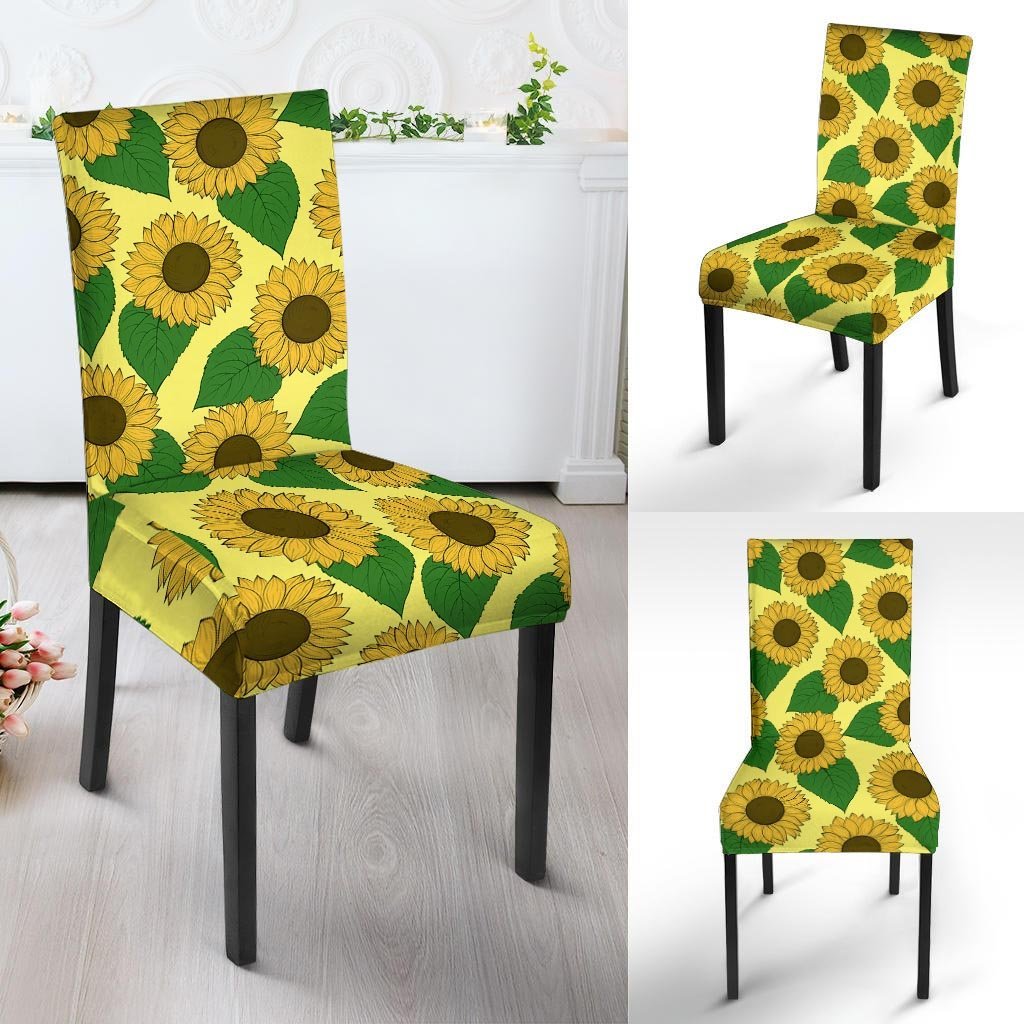 Yellow Sunflower Chair Cover-grizzshop