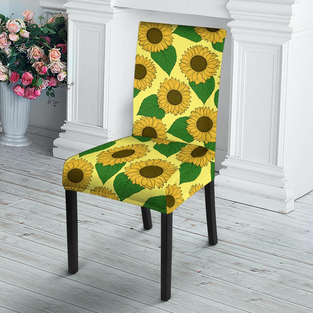 Yellow Sunflower Chair Cover-grizzshop