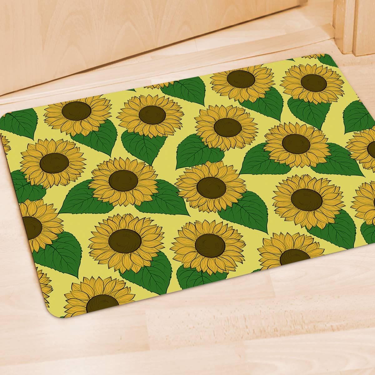 Yellow Sunflower Door Mat-grizzshop