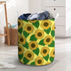 Yellow Sunflower Laundry Basket-grizzshop