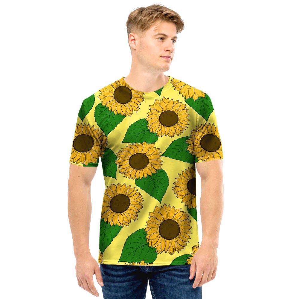 Yellow Sunflower Men T Shirt-grizzshop