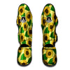 Yellow Sunflower Muay Thai Shin Guard-grizzshop