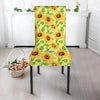 Yellow Sunflower Print Chair Cover-grizzshop